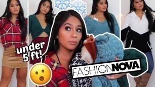 'TRYING ON CUTE WINTER OUTFITS 2020 - UNDER 5 FT (Fashion Nova)'