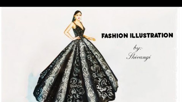 'FASHION ILLUSTRATION FOR BEGINNERS| MICHAEL CINCO COUTURE | SHIVANGI'