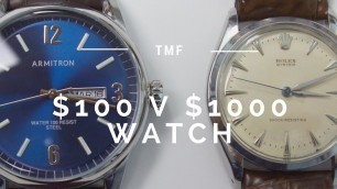 '$100 watch vs $1000 Watch | Armitron vs Rolex Watch | How Much Should You Pay for a Watch?'