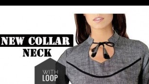 'Collar neck design Stitching EMODE'