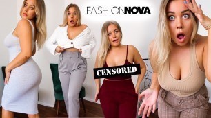 'RONA MADE ME THICC! TRENDY OUTFITS FROM FASHION NOVA (Size M Try On Haul!)'