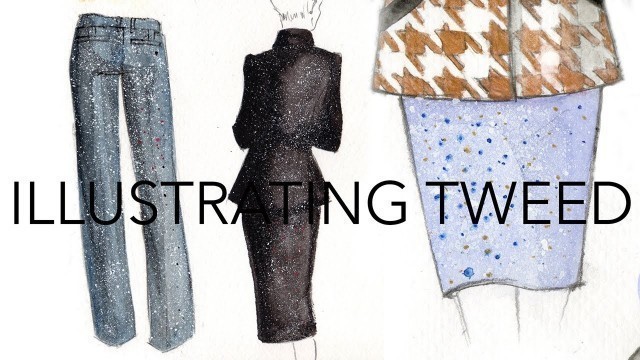'Fashion Illustration Tutorial: Tweed'