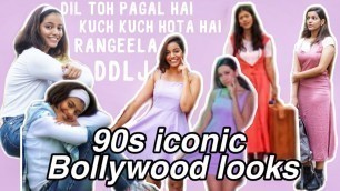 'I recreated 90s famous iconic Bollywood fashion looks(DDLJ, Rangeela, Ishq, KKHH, Dil toh pagal hai)'