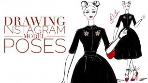 'How to Draw Fashion Illustration for Beginners Drawing Instagram Fashion Poses in Procreate App'