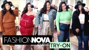 'Fashion Nova Curve Try-on Haul | Fall & Holiday Looks'