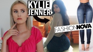 'TRYING KYLIE JENNER\'S JEANS FROM FASHION NOVA'