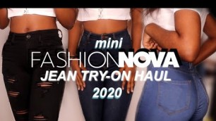 'MINI FASHION NOVA JEAN TRY-ON HAUL 2020 | SIZE1 | MELANIN PRINCXSSS'