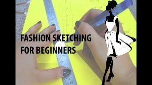 'How to make fashion block figure -Side view| Fashion Sketching for beginners.'