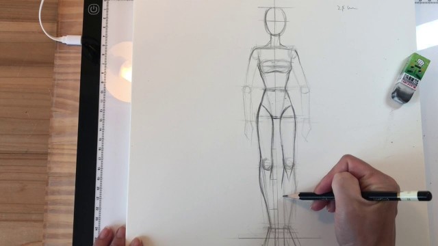 'Basic Fashion Figure Drawing Demo (SpeedX2)'