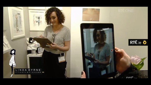 '\"Live Fashion Sketching\" on RTE\'s Nationwide'