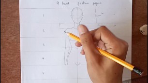 '9 Head Fashion Figure Drawing Tutorial