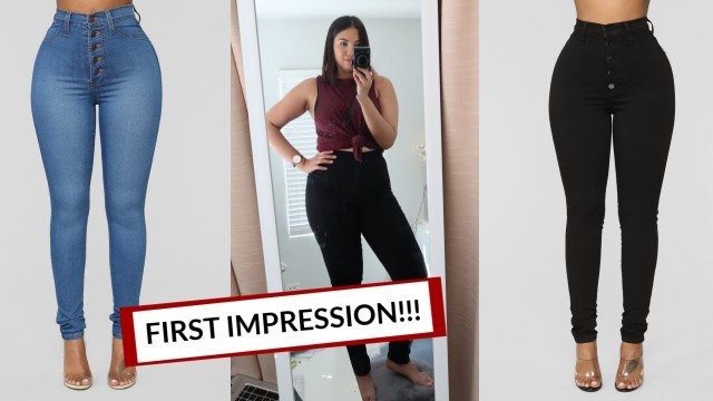 'FASHION NOVA JEANS! First Impression. Is it worth it???'