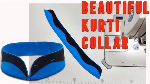 'Fancy Kurti collar neck cutting and stitching EMODE'