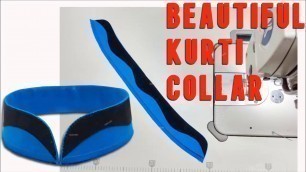 'Fancy Kurti collar neck cutting and stitching EMODE'