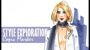 'Fashion Illustration - Style Exploration | Markers'