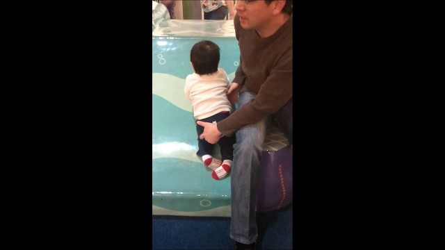 'Elliott playing in the playground at Fashion Square Mall'