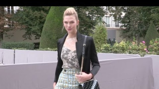 'Karlie Kloss and more arrive at the Dior Ready to Wear Fashion Show in Paris'