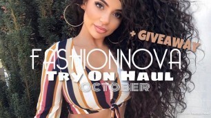 'FASHIONNOVA Try on haul Video October + GIVEAWAY ! 