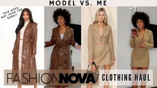'Model Vs. Me : Fashion Nova Edition | Clothing Haul | Kamrin White'