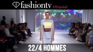 '22/4 Hommes Men Spring/Summer 2015 | Paris Men\'s Fashion Week | FashionTV'