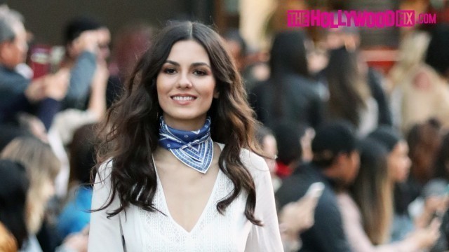 'Victoria Justice Walks The Runway In The Rebecca Minkoff Fashion Show At The Grove 2.4.17'