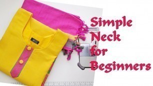 'Simple neck design for beginners EMODE'