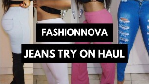 'Best Jeans For Thick/Curvy Girls - FASHIONNOVA JEANS TRY ON HAUL'