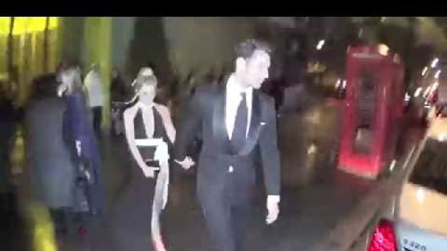 'Mollie King And David Gandy Leave The British Fashion Awards In London'