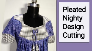 'Pleated nighty cutting Part 2, size 38,with subtitles EMODE'