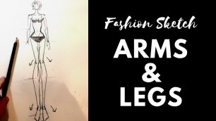 'How To Draw Arms And Legs For Fashion Drawings'
