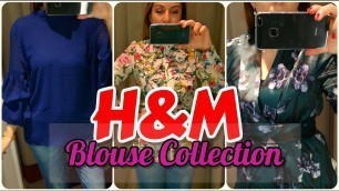 'H&M BLOUSES TRY ON IN THE FITTING ROOM-Winter COLLECTION-NOVEMBER 2017//FASHION VLOG N.12'