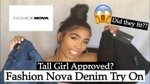 'Mini Fashion Nova Jean Try On! (Tall Girl Edition) |5’10\"'