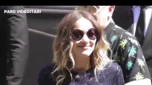 'VIDEO Marion COTILLARD attends Chanel Paris Fashion Week show 2 july 2019 / juillet'