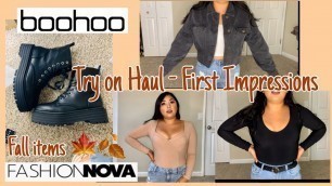 'First impression haul | Boohoo & Fashion Nova |'