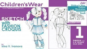 'Sketching fashion design project for children\'s wear with Children\'s Wear Fashion Illustration'