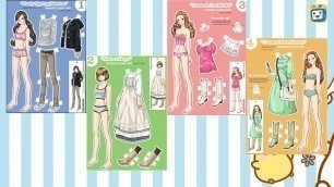 'REVIEW PAPER DOLL MOMOKO DRESS UP FASHION TOYS FOR KIDS | PAPERCRAFT #AmyKidsTV'