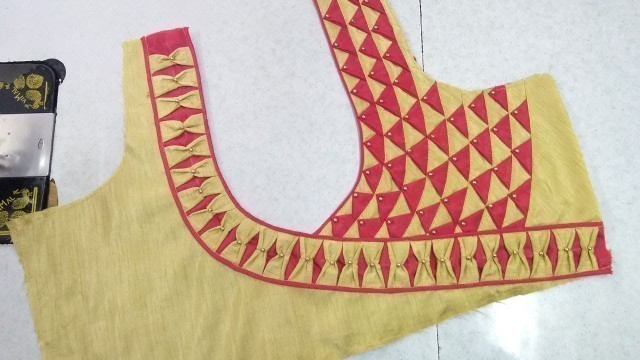'Easy blouse back neck designing at home || Womens fashion blouses'