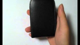 'PDair   Leather Case for BlackBerry Style 9670 - Vertical Pouch Type Belt Clip Included'