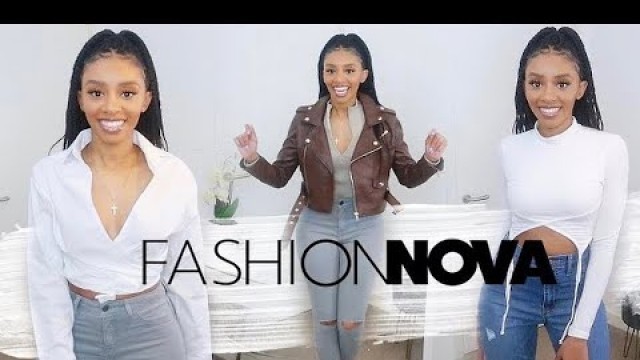 'FASHION NOVA JEANS AND A TOP TRY ON HAUL | ShaunniesLife'
