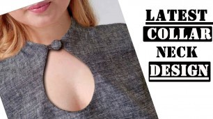 'Latest Collar Neck Design Stitching EMODE'