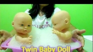 'Twin Baby Doll Bubble Bath Time - Kids Fashion Toys'