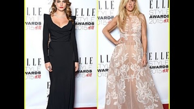 'Cara Delevingne & Ellie Goulding Turn Heads at Elle Style Awards 2015 Watch!'