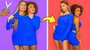'BEST CLOTHES HACKS FOR GIRLS! School Fashion Hacks & Brilliant DIY Tips Ideas by Mr Degree'