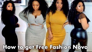 'HOW TO GET SPONSORED BY FASHION NOVA GET FREE CLOTHES| Monroe XO'