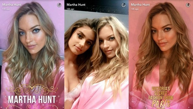'Victoria\'s Secret Fashion Show 2016 - Martha Hunt -  Backstage Snapchat Story'