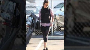 'Zoe Saldana Shows off Her Pantyhose and Tights'