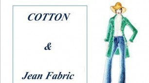 'Fashion Illustration # 3 : How to color cotton & jean fabric with watercolor pencils'