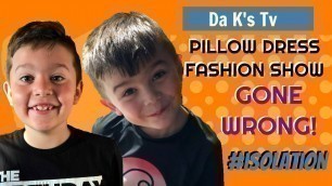 'Quarantine Pillow Challenge Fashion Show Gone Wrong!  pillowchallenge fails , try not to laugh!'