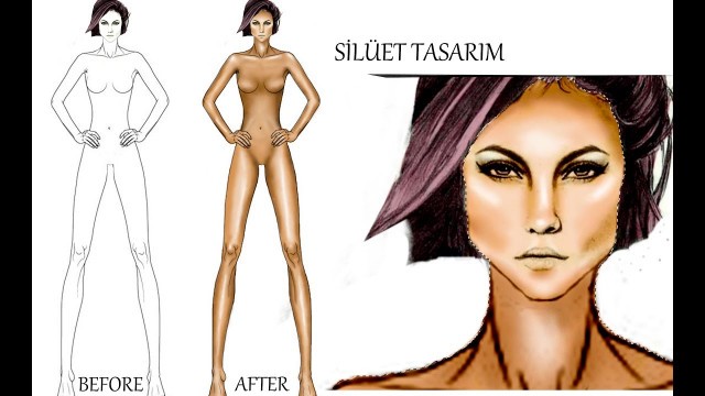 'Silüet Tasarımı / fashion figure drawing'