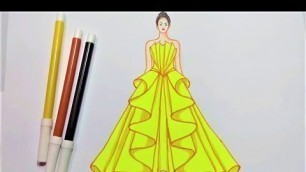 'Fashion Illustration Painting for Beginners - Fashion Designing Drawing'